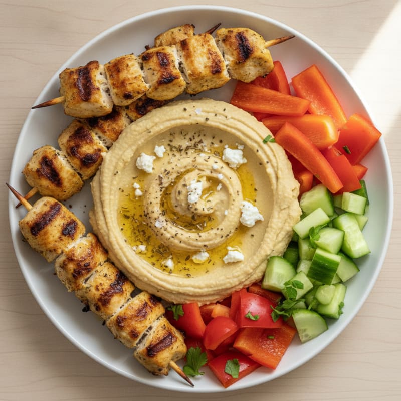 Mediterranean Hummus with Crudités