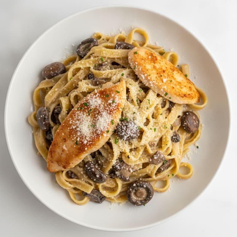 Truffle Mushroom Tagliatelle with Parmesan