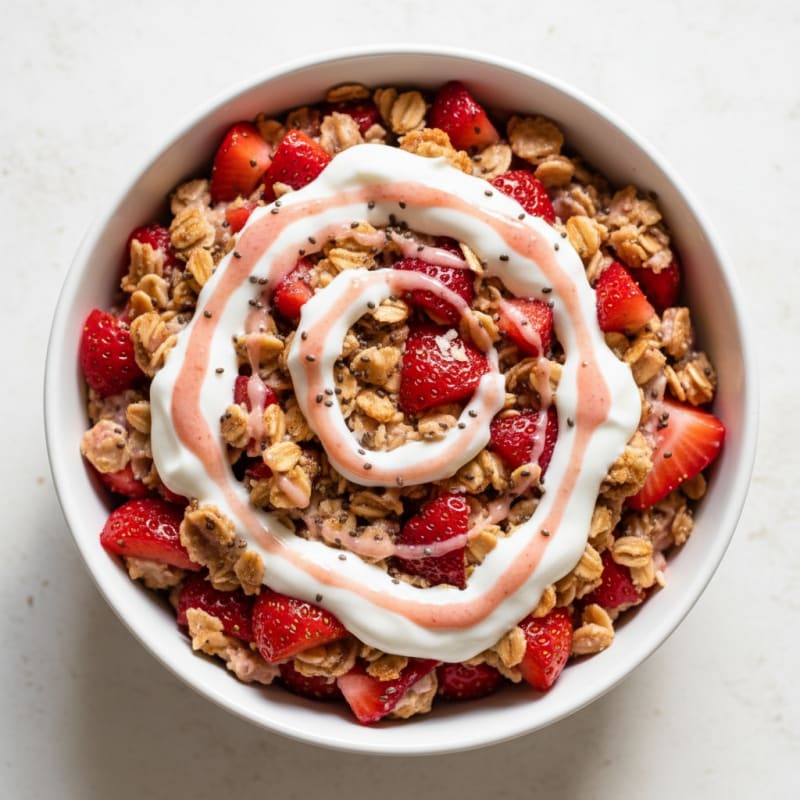 Strawberry Shortcake Overnight Oats