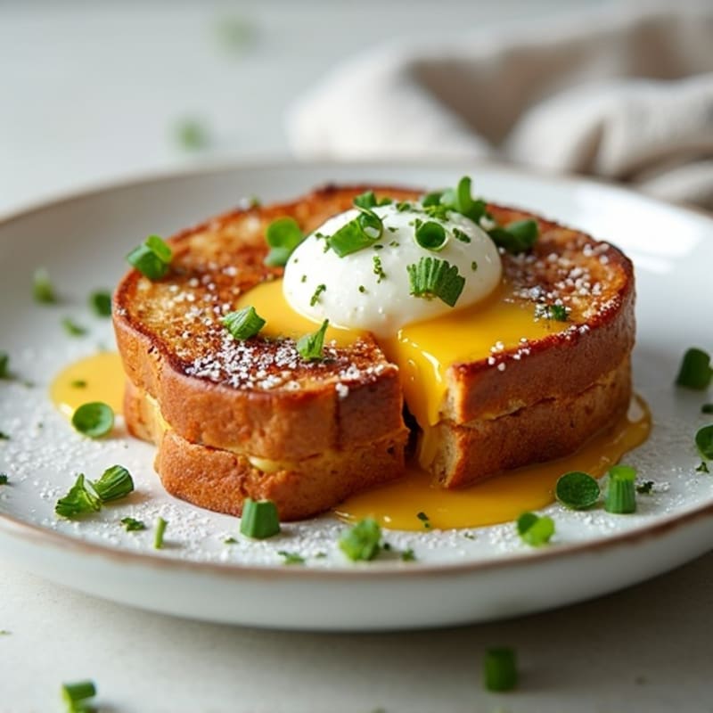 Protein-Packed Savory French Toast with Fresh Herbs