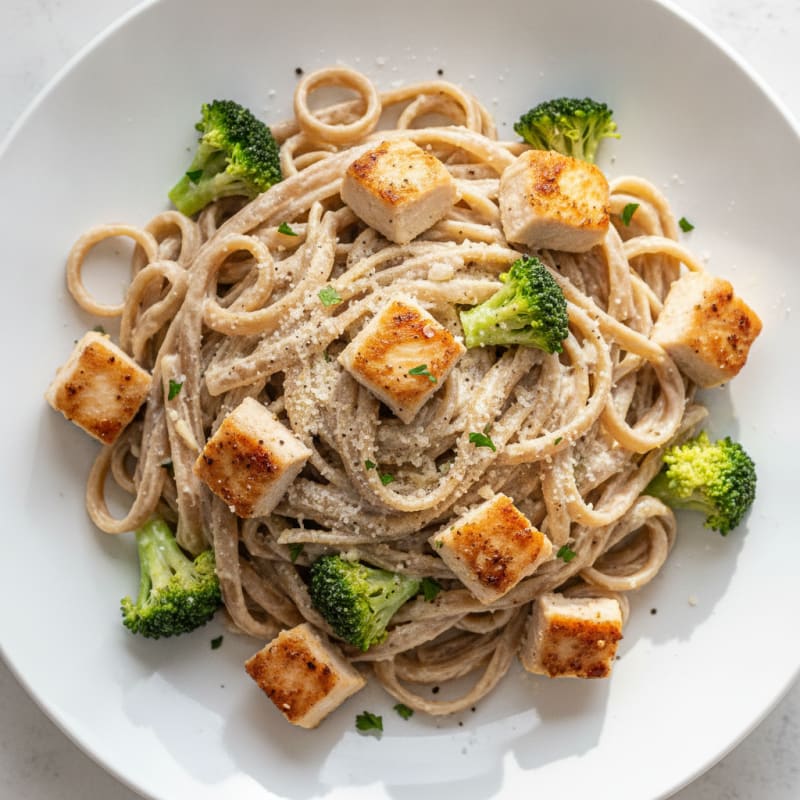 Garlic Parmesan Chicken Alfredo Pasta
