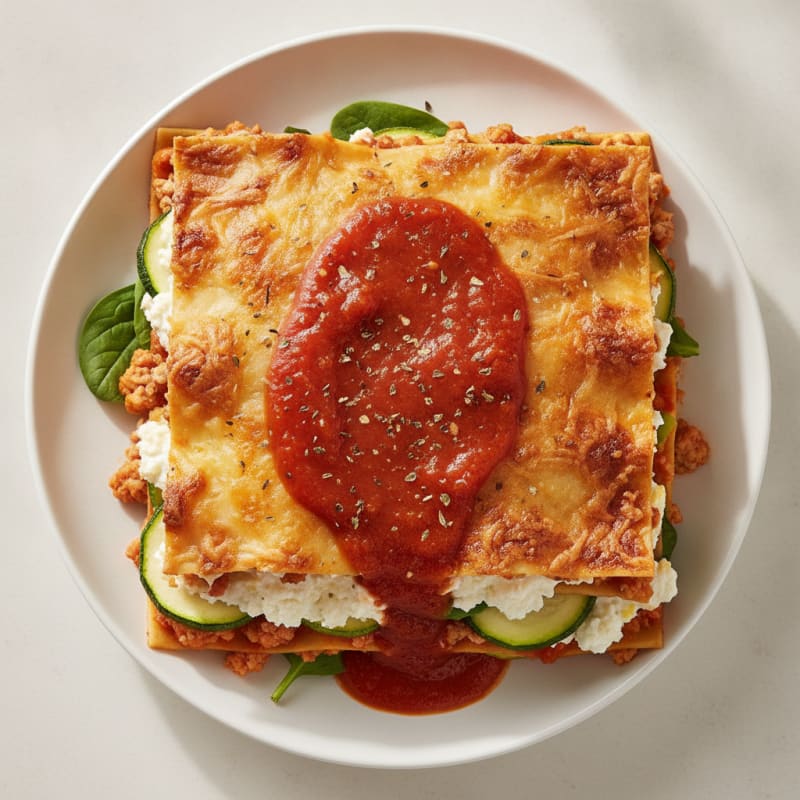 Turkey Lasagna with Cottage Cheese