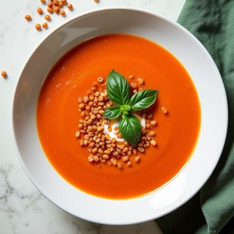 Creamy Fresh Tomato Basil Soup