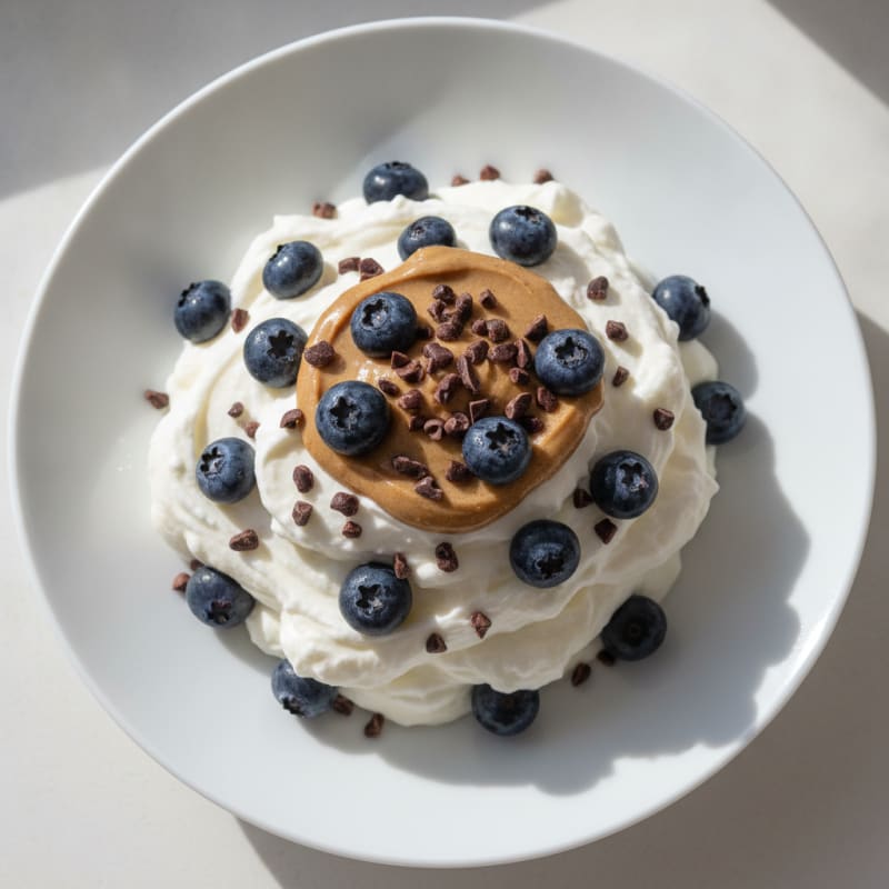 Greek Yogurt Protein Mousse with Berries