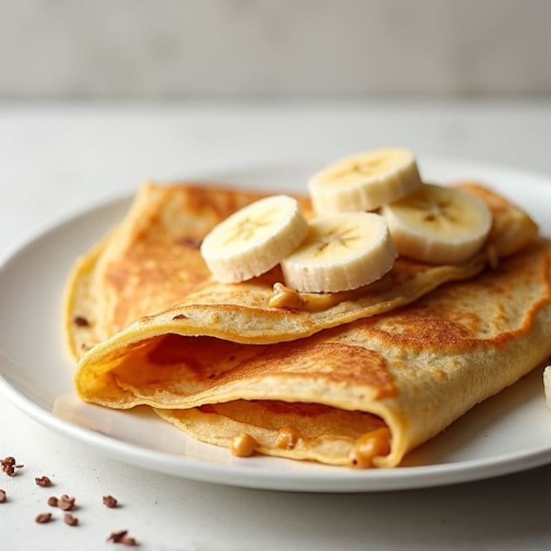 Protein-Packed Almond Butter Banana Crepes