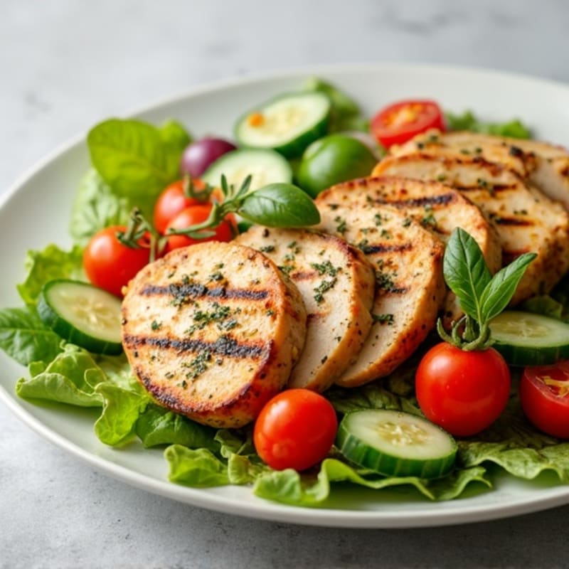 Herb-Grilled Chicken and Crisp Vegetable Salad