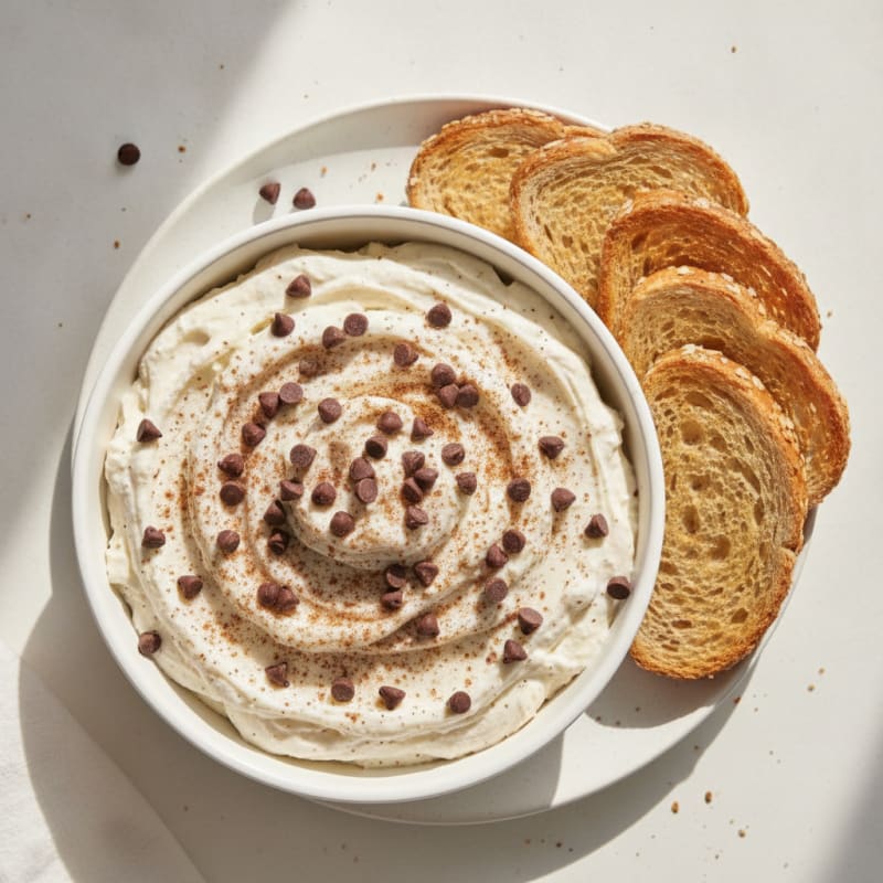 Sweet Ricotta Cannoli Dip with Chocolate Chips