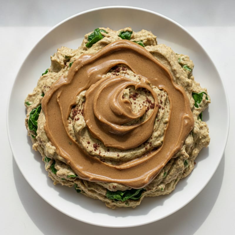 Creamy High-Protein Chocolate Greek Yogurt with Spinach
