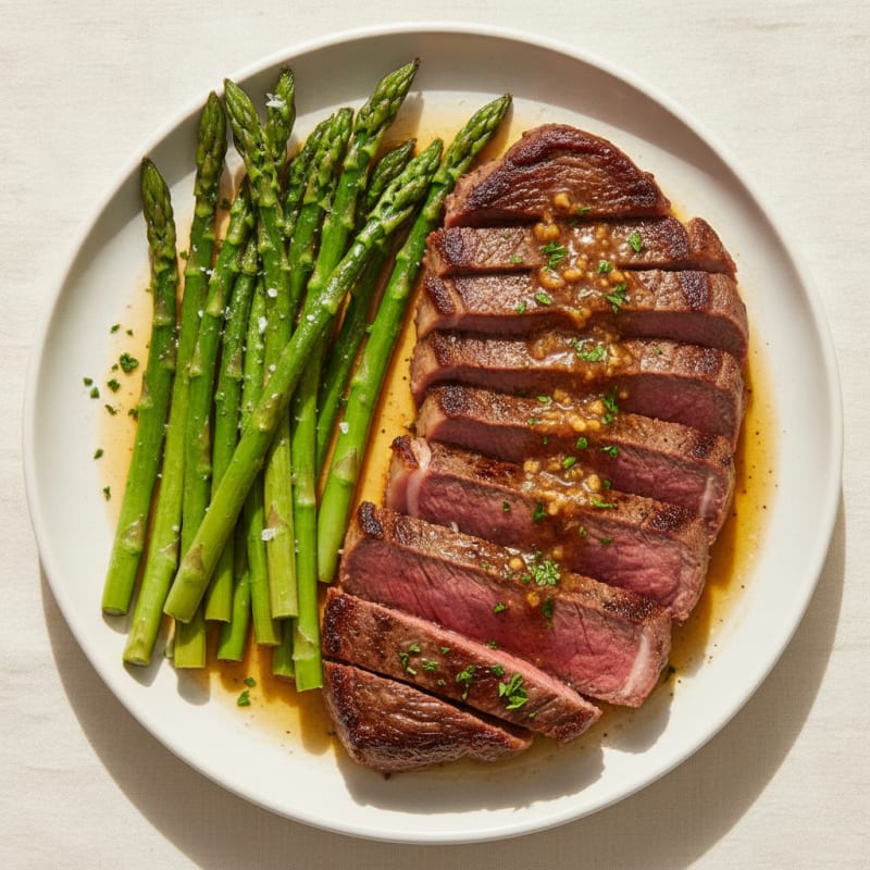 Pan-Seared Steak with Garlic Butter Sauce
