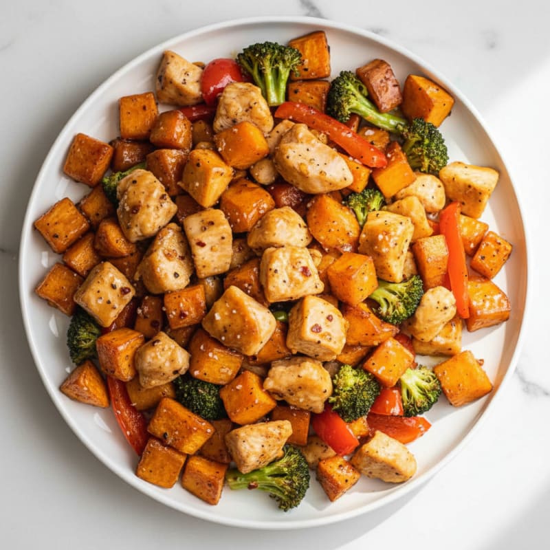 Sheet Pan Honey-Garlic Chicken and Veggies