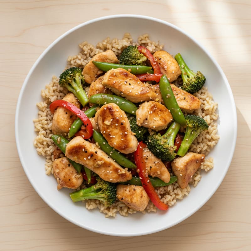 Ginger-Garlic Chicken Stir-Fry