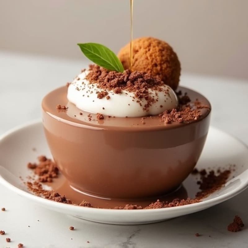 Silky Chocolate Protein Mousse with Greek Yogurt