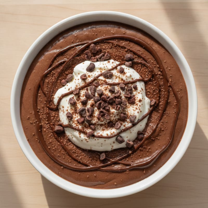 Silky Chocolate Protein Pudding with Greek Yogurt