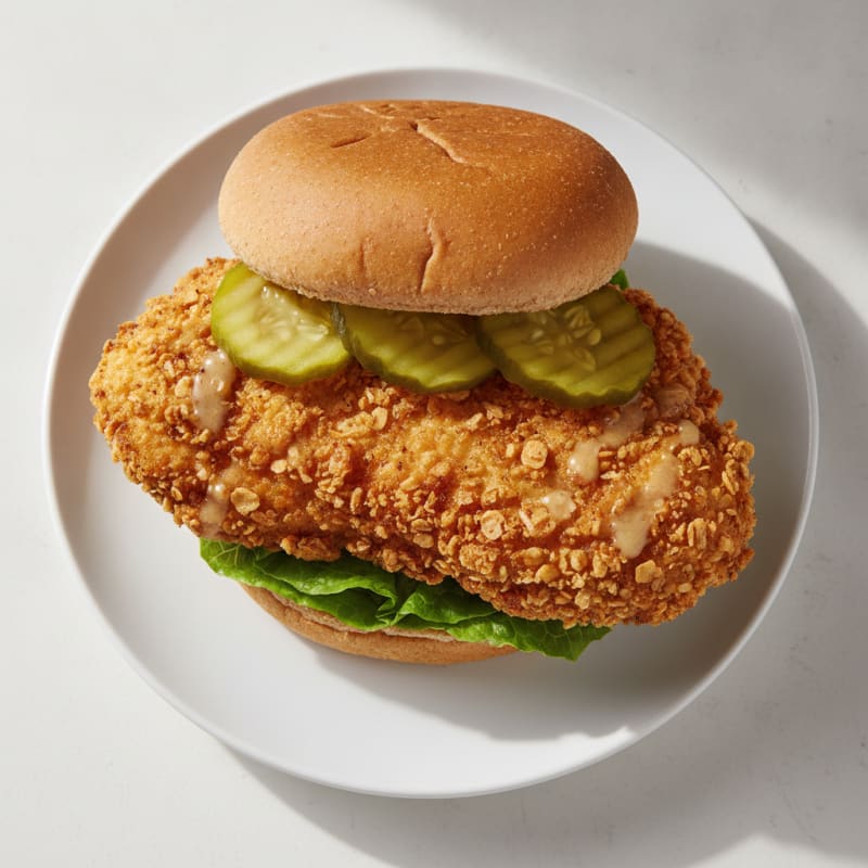 Buttermilk Fried Chicken Sandwich with Pickles