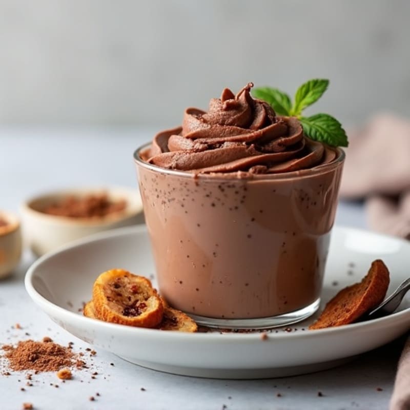 Silky Chocolate Protein Pudding with Greek Yogurt