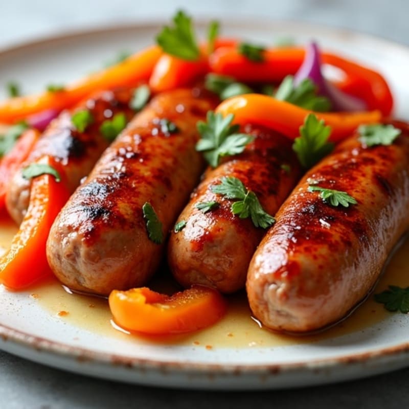 Sheet Pan Roasted Sausage and Peppers