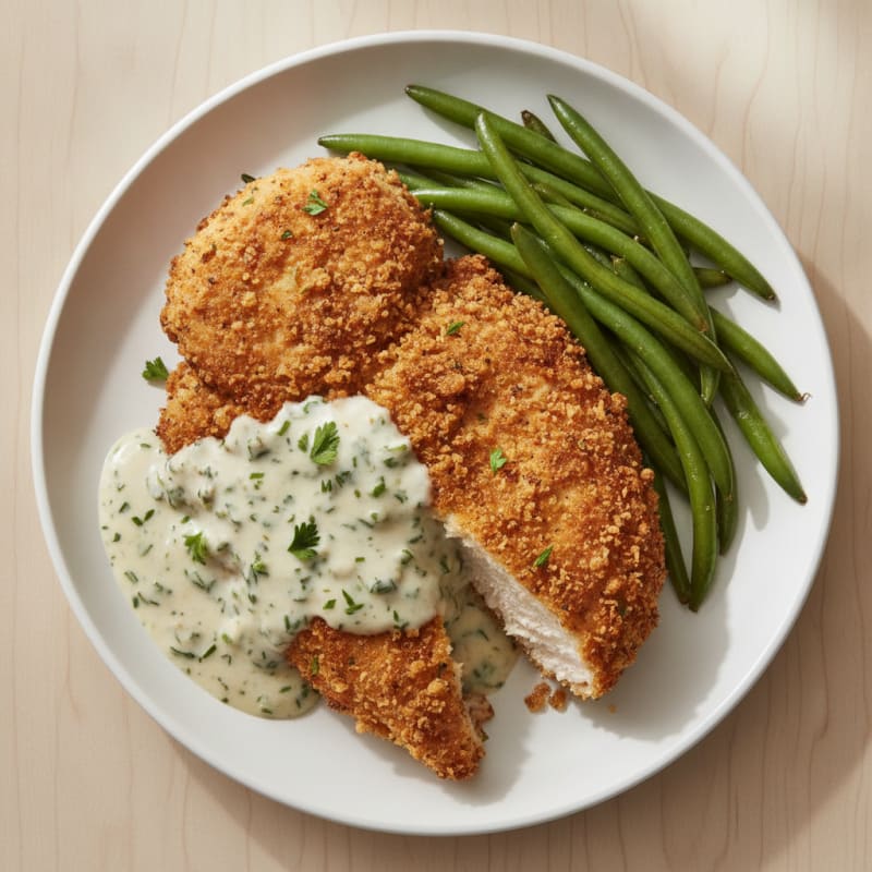 Buttermilk Fried Chicken with Creamy Gravy