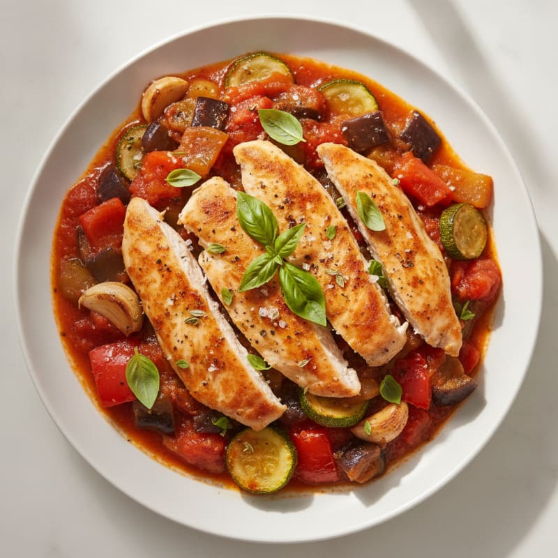 Roasted Vegetable Ratatouille with Fresh Herbs