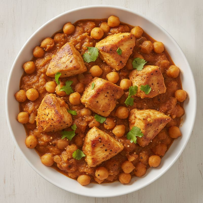 Spiced Chickpea and Chicken Chana Masala