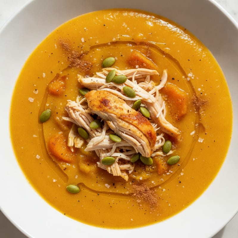 Roasted Butternut Squash and Apple Soup