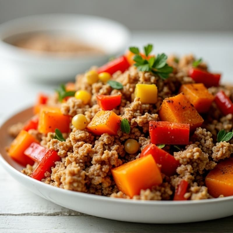 Ground Turkey and Crispy Sweet Potato Hash
