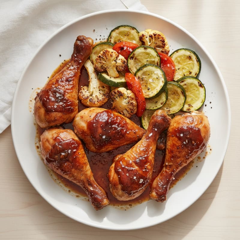 BBQ Glazed Chicken Drumsticks