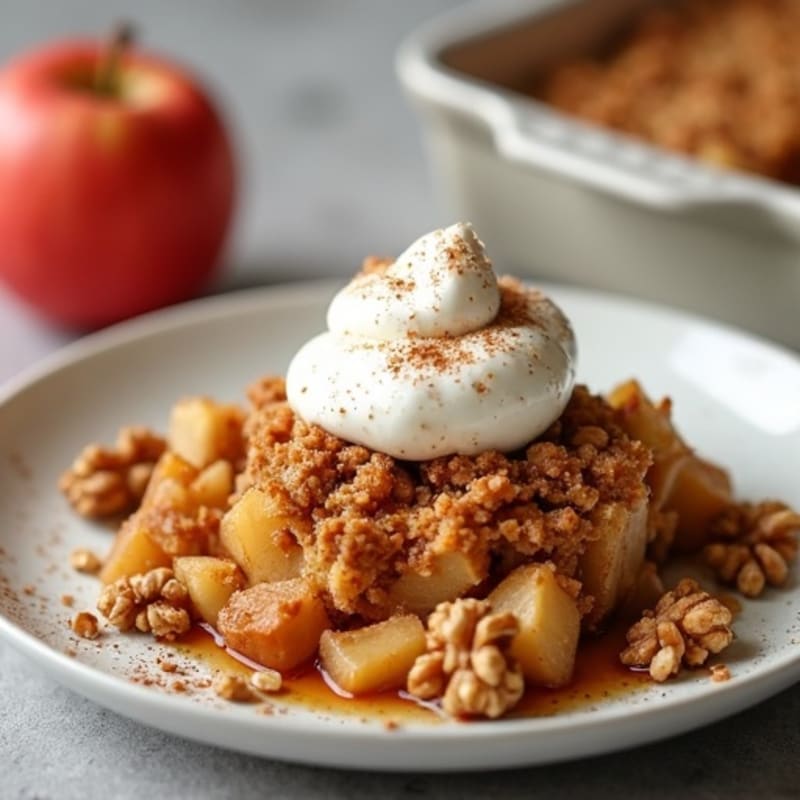 Crispy Apple Oat Crumble