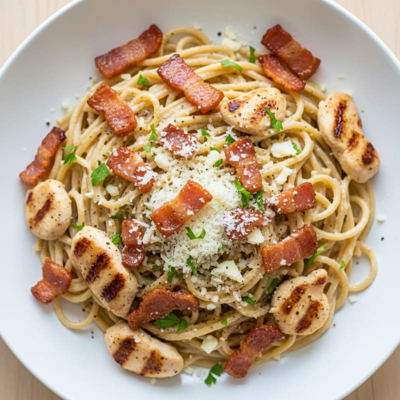 Classic Carbonara with Crispy Pancetta