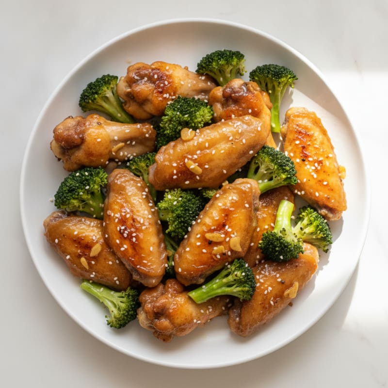 Honey-Garlic Glazed Chicken Wings
