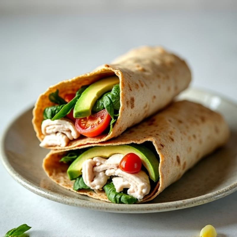 Fresh Turkey and Creamy Avocado Wrap