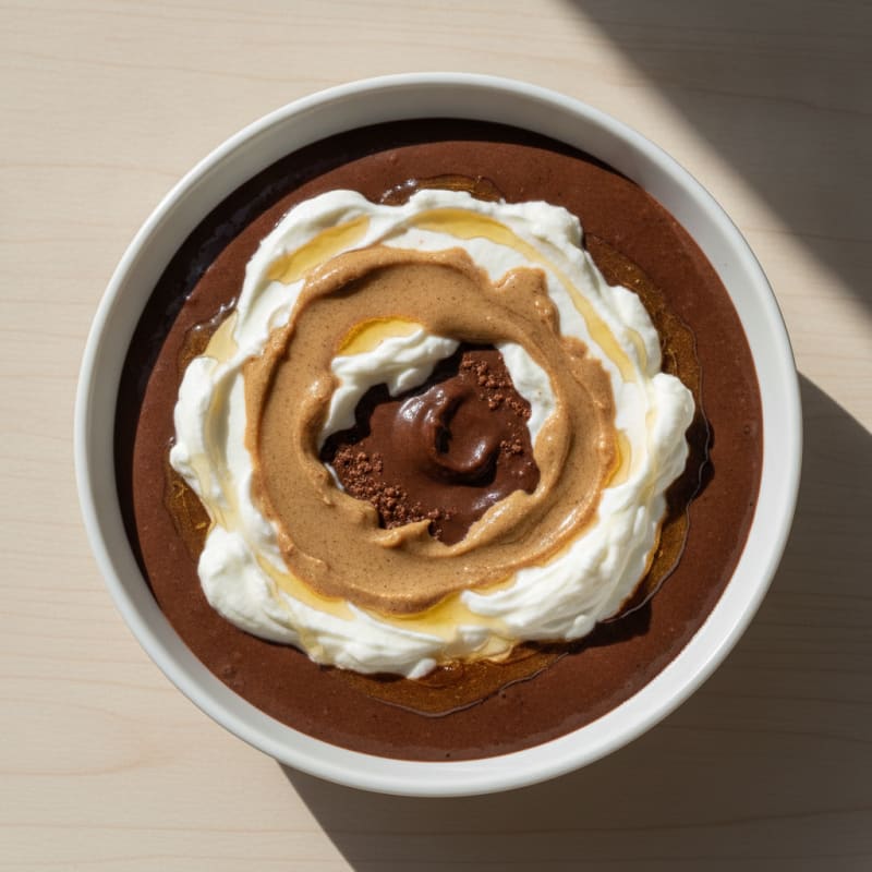 Silky Chocolate Protein Pudding with Greek Yogurt