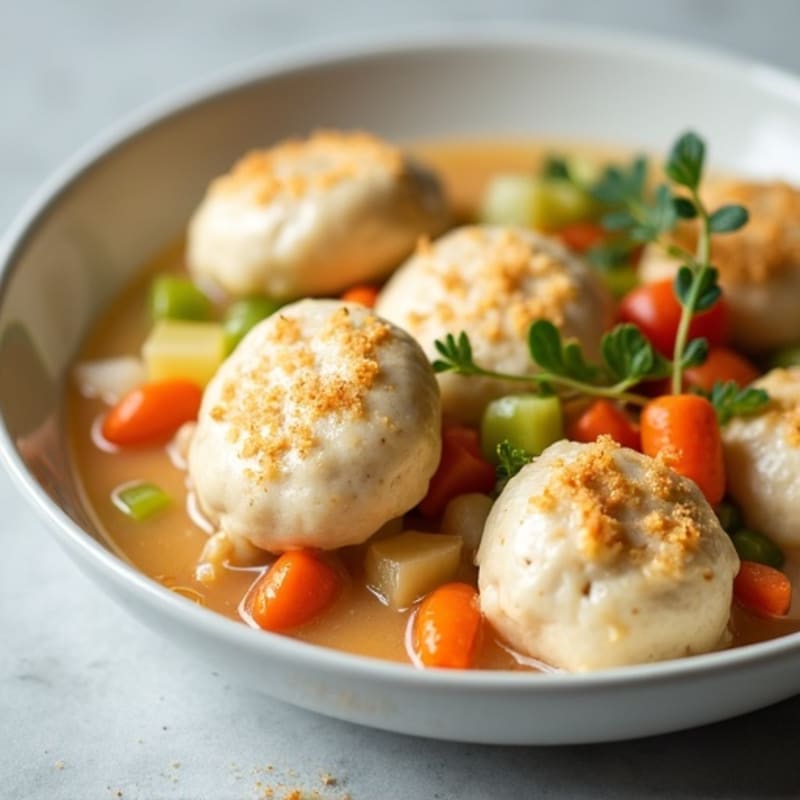 Healthy Creamy Chicken and Dumplings