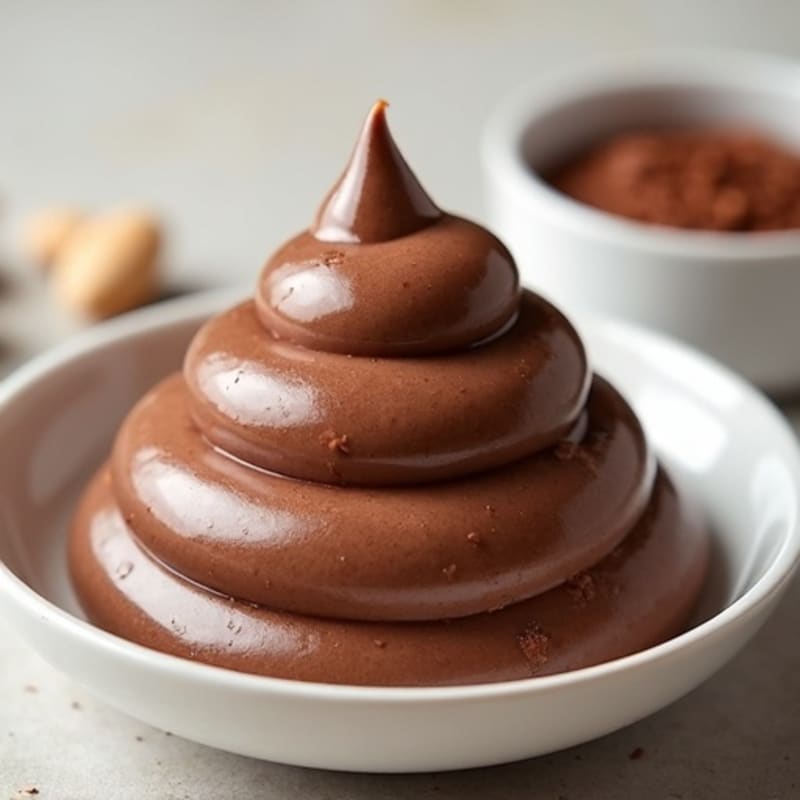 Silky Chocolate Protein Pudding with Almond Butter Swirl