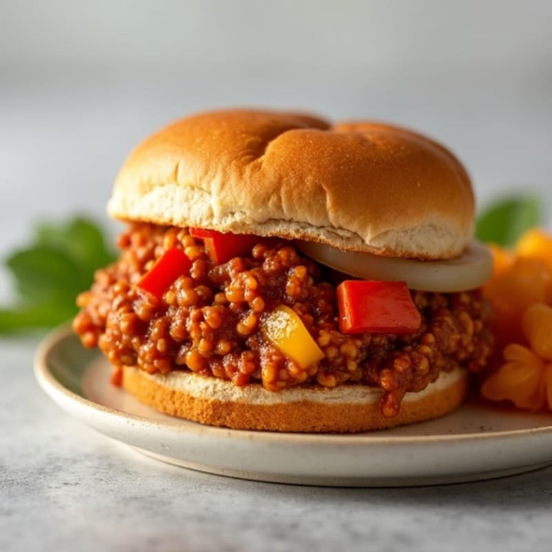 Lean Ground Turkey Sloppy Joes on Whole Wheat Slider Buns