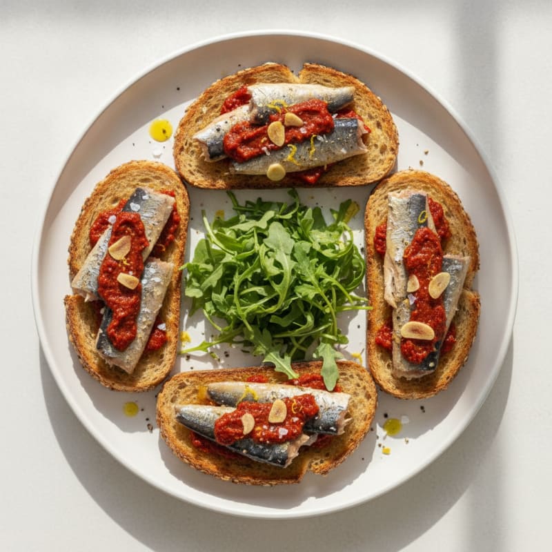 Sardine Toasts with Calabrian Chili