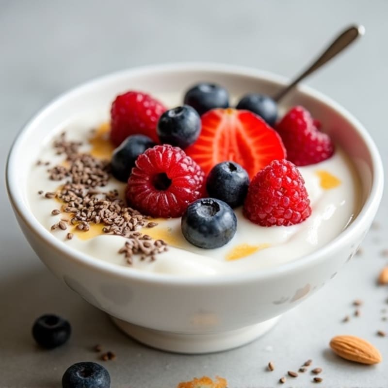 Creamy Almond Butter Greek Yogurt Bowl