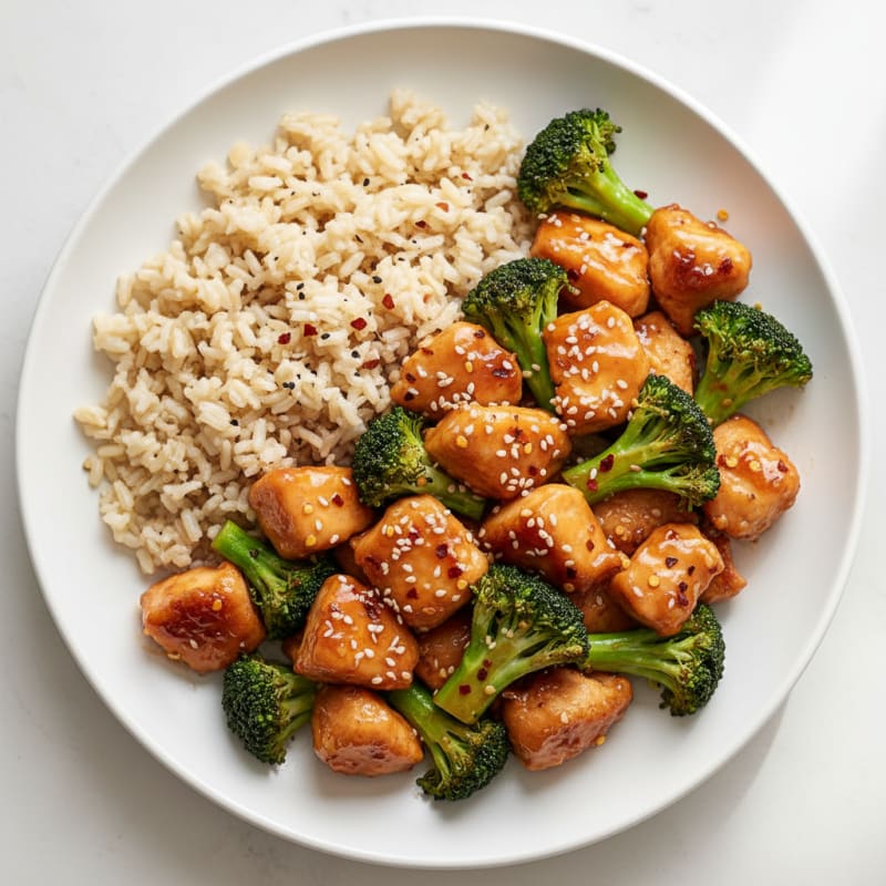 General Tso's Chicken with Broccoli
