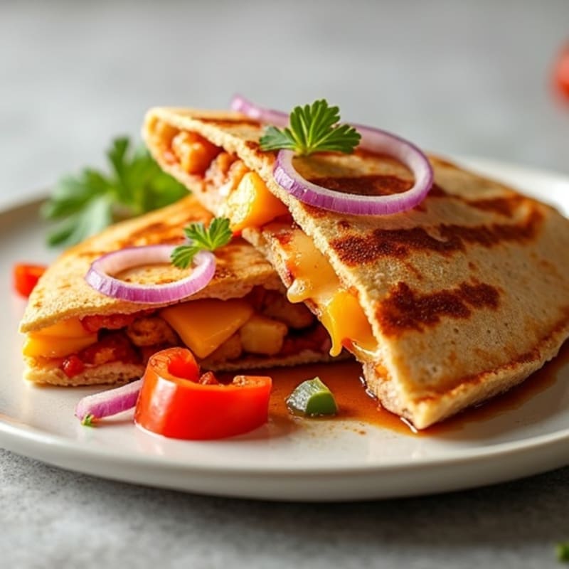 Crispy BBQ Chicken Quesadilla