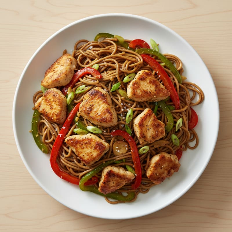 Crispy Salt and Pepper Chicken Noodles
