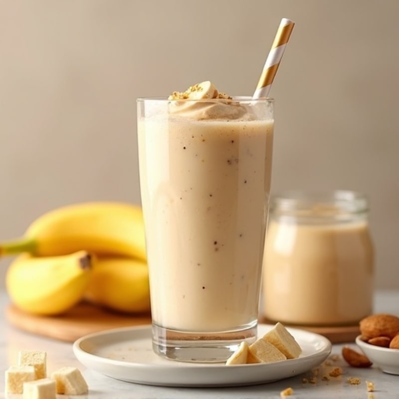 Creamy Peanut Butter Banana Protein Smoothie