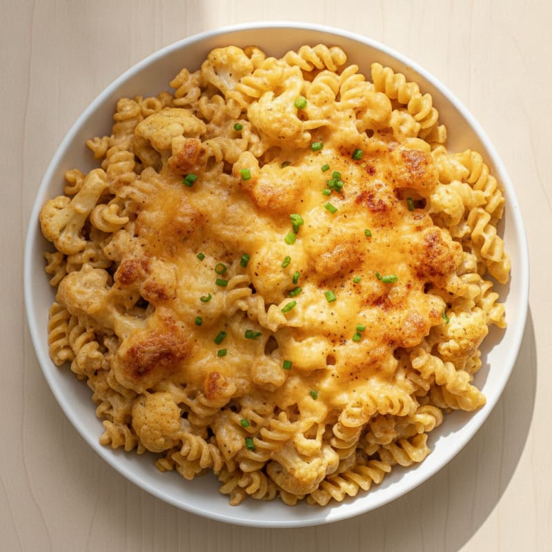 High-Protein Baked Cauliflower Mac and Cheese