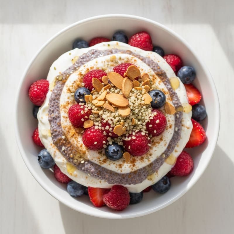 Berry Chia Seed Yogurt Parfait