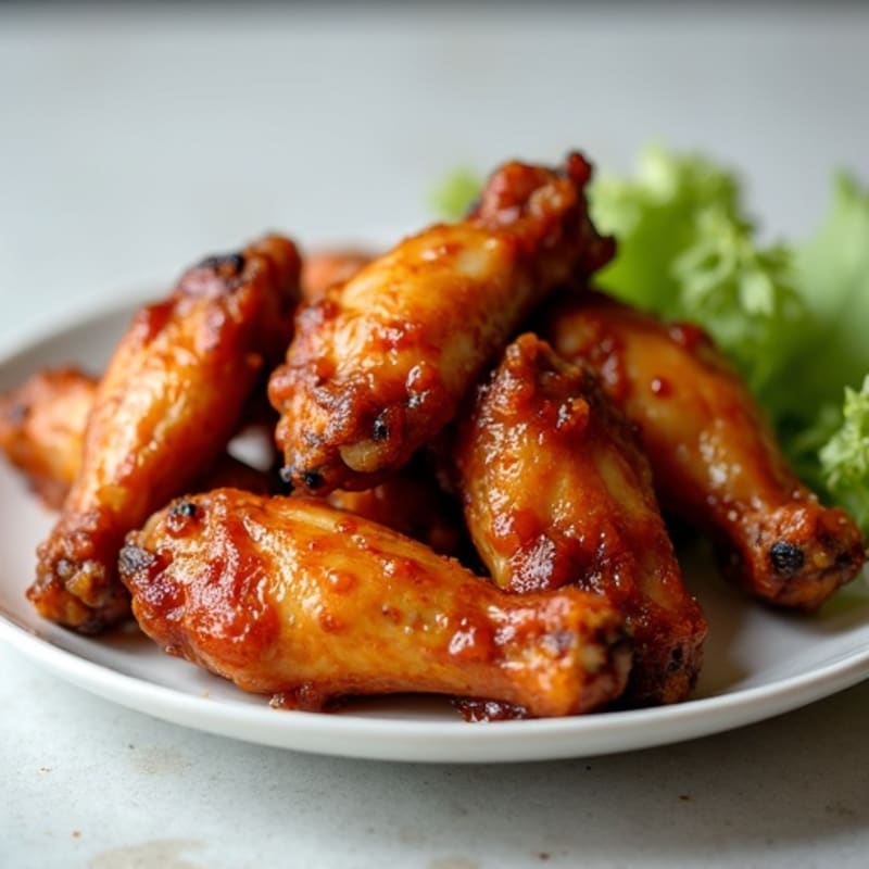 Crispy Baked Honey Garlic Chicken Wings