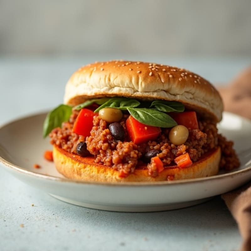 Hearty Ground Turkey Sloppy Joe with Sweet Potato Rounds