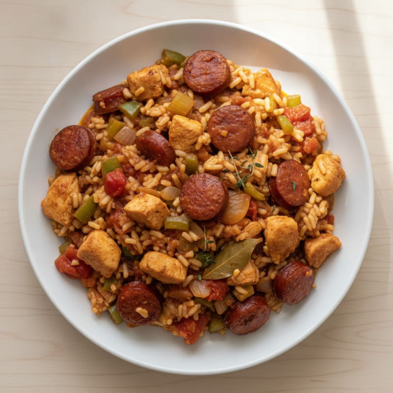 Creole Chicken and Sausage Jambalaya