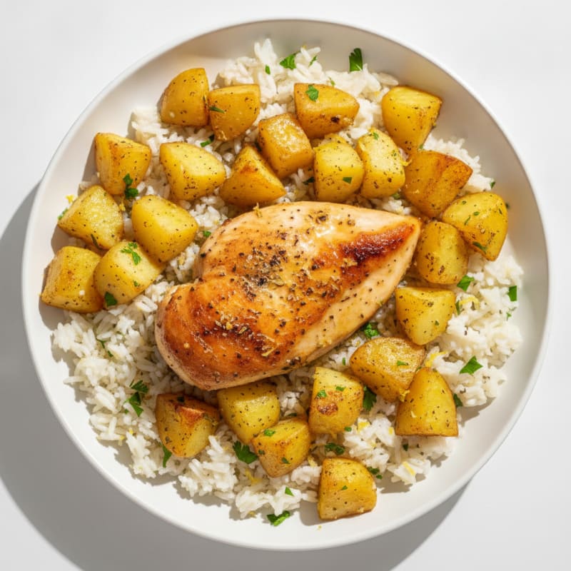 Lemon Herb Roasted Chicken and Potatoes