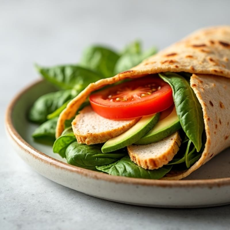 Turkey Avocado Whole Wheat Wrap