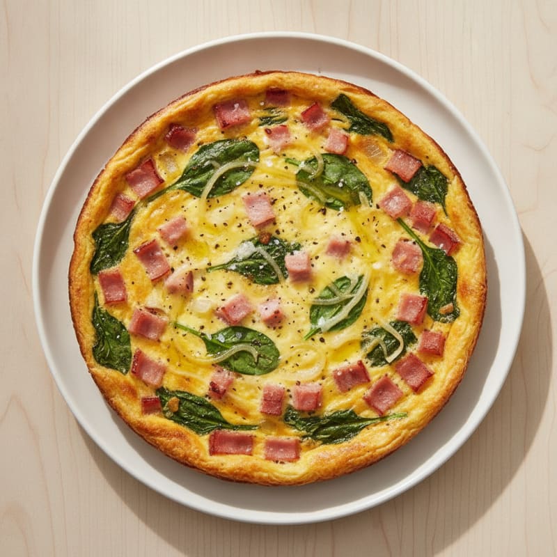 Savory Ham and Swiss Quiche