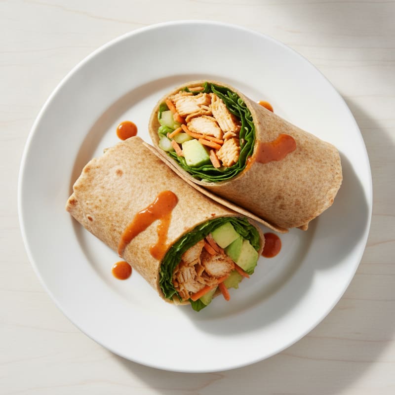 Buffalo Ranch Chicken Salad Wrap