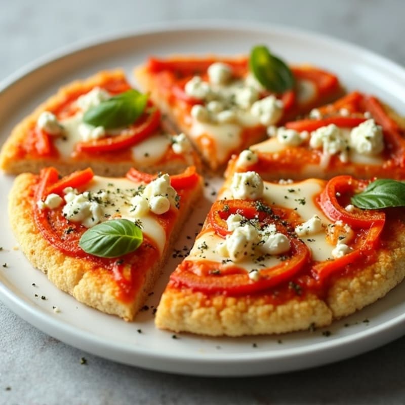 Healthy Buffalo Chicken Pizza